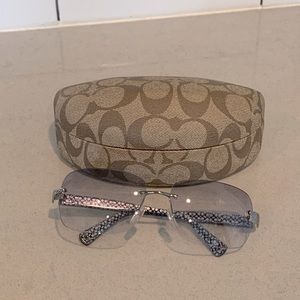 Coach ANNETTE sunglasses black w/ case & cloth